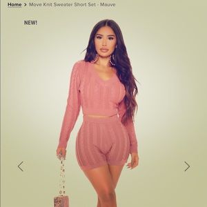 2 piece sweater and shorts